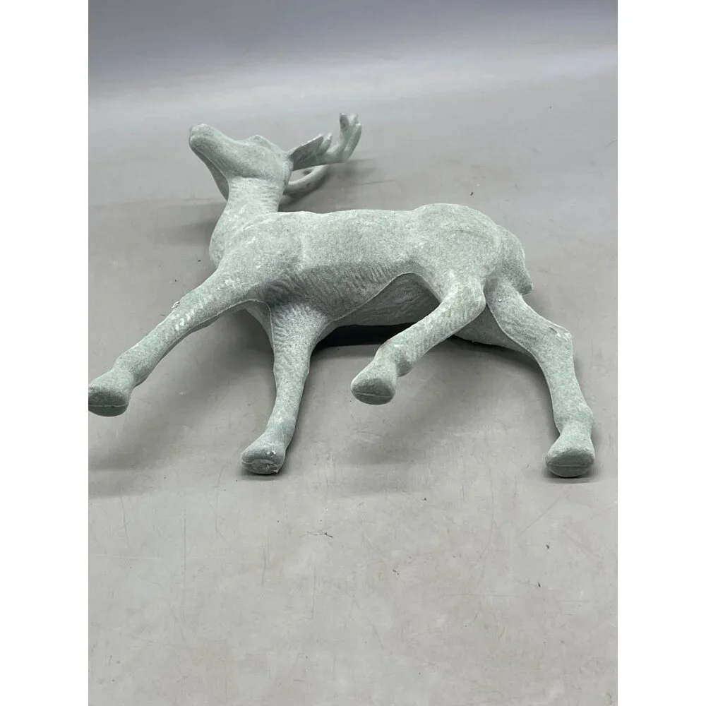 2021 Wonder shop Target Flocked blue reindeer Christmas Decor 13